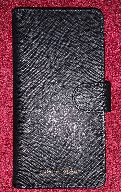 michael kors black saffiano leather k phone case galaxy|Michael Kors Saffiano Leather Folio Phone Case for Galaxy S8 .